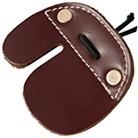Los mejores  - CyberDyer Protector de dedos de piel de vaca para arcos recurvos- para caza- color marrón